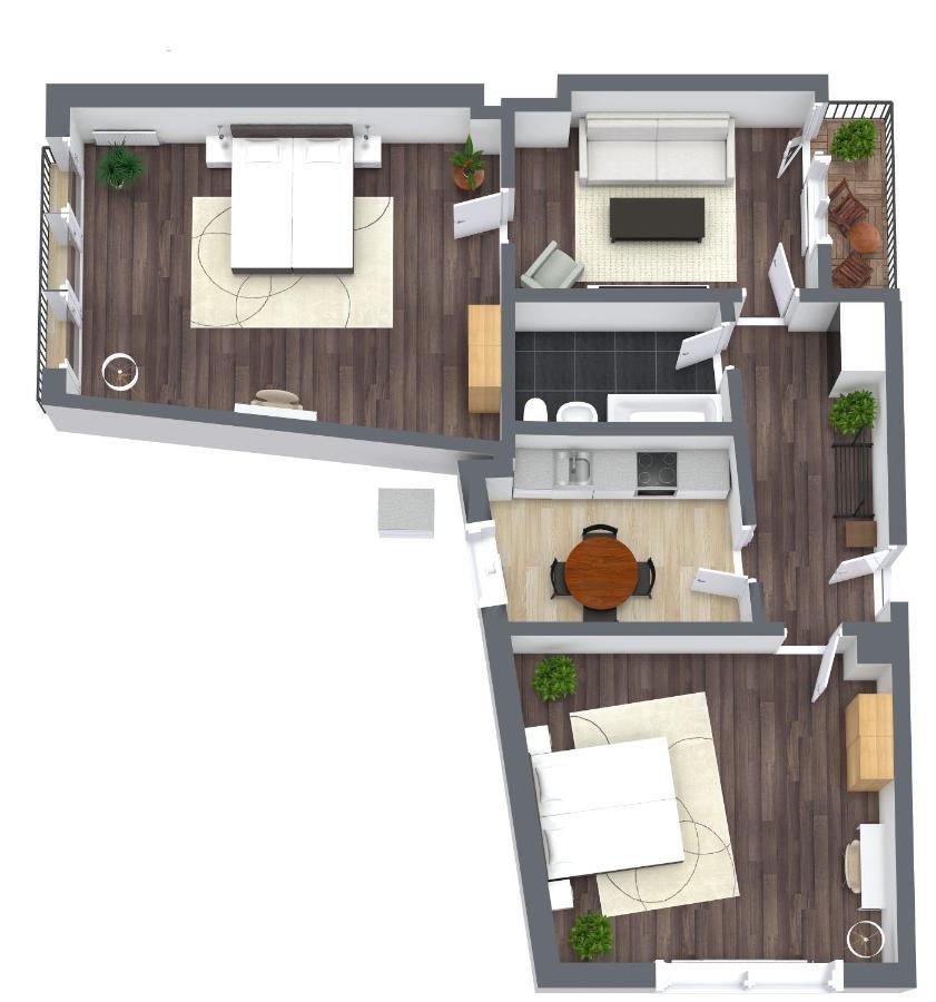 80Qm Luxurioese Designerwohnung Im Herzen Bochums Exterior photo